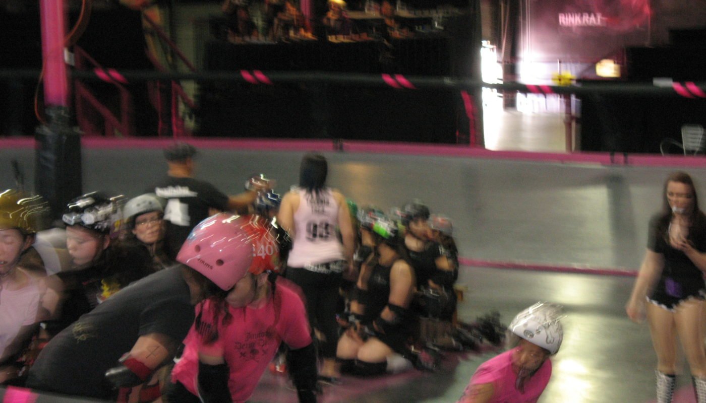 roller derby action