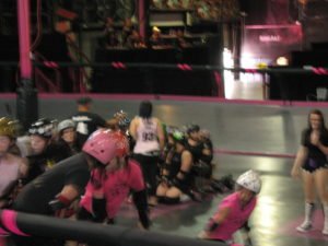 roller derby action