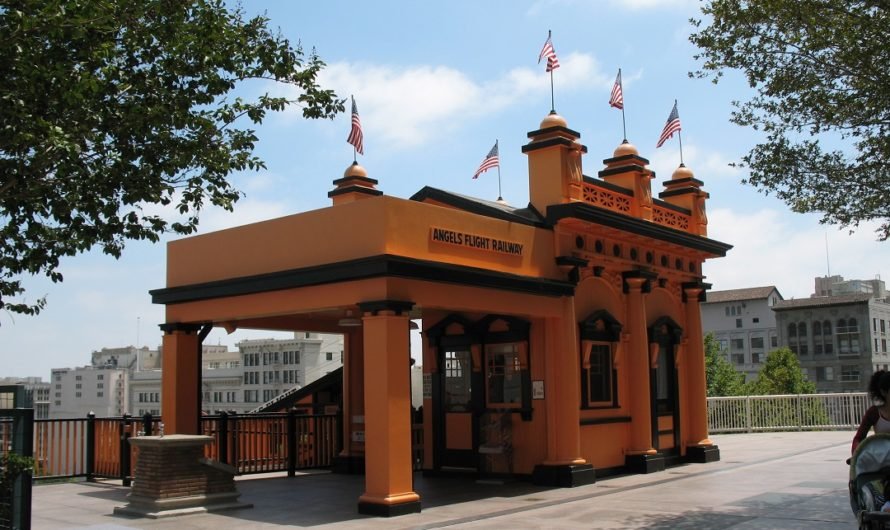 Pure whimsey! Angels Flight funicular in downtown L.A. is shortest railway in the world