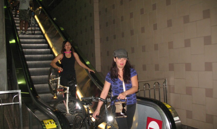 Bicyling right through Union Station in L.A. then along the beach