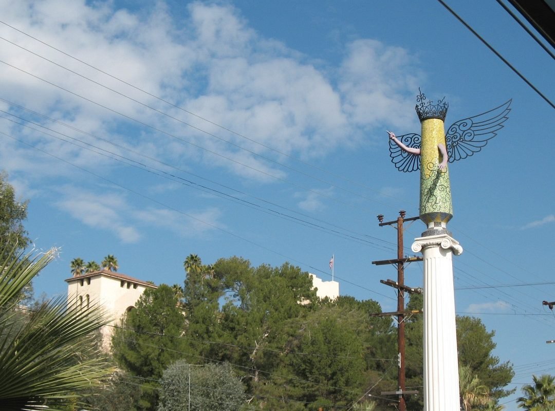 An gels near Southwest Museum Gold Line station