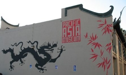 dragon on wall Pacific Asia museum
