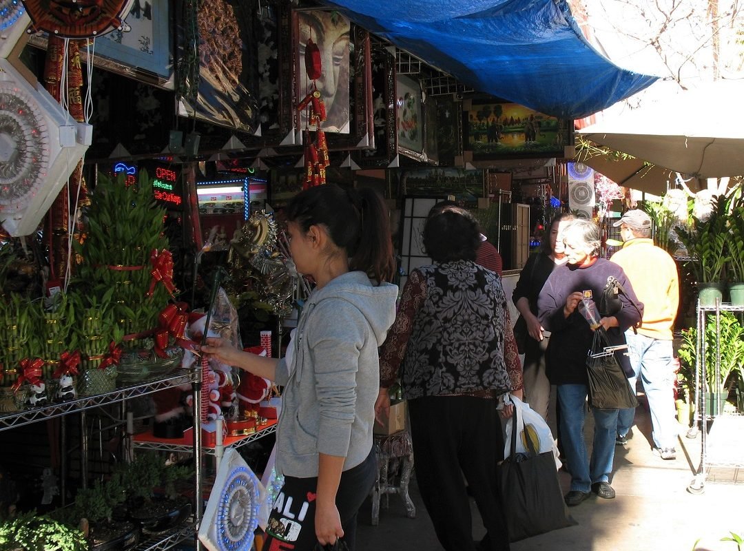 Chinatown Los Angeles at Christmas