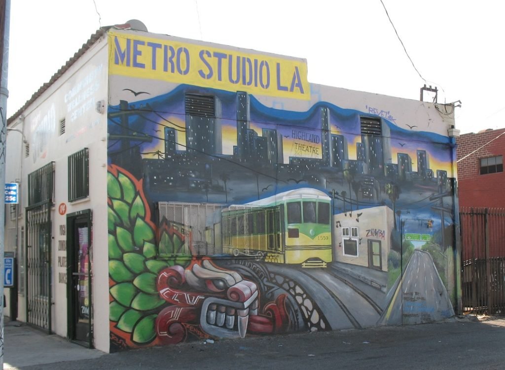 Metro Studio LA mural 