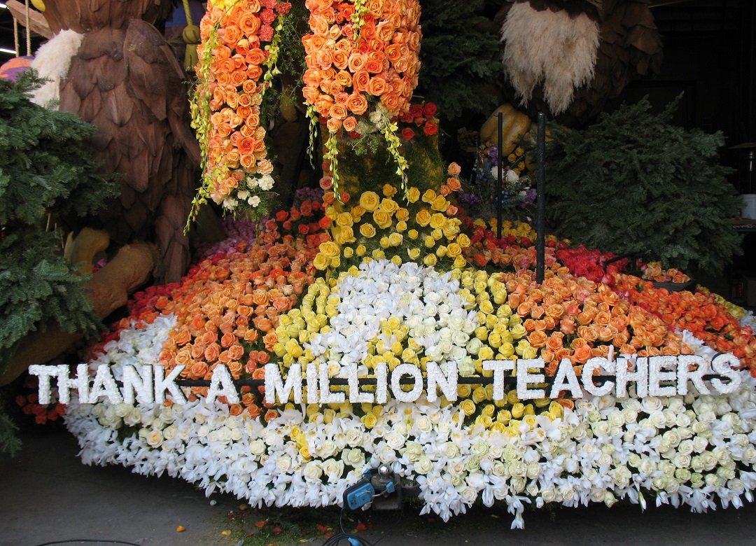 YThank a Million Teachers Rose Parade Float