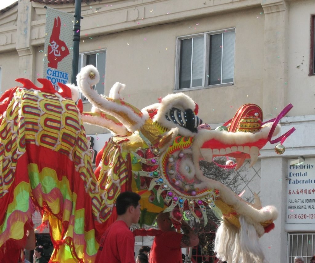 Gold Dragon head 2011 Chinese New Year Parade