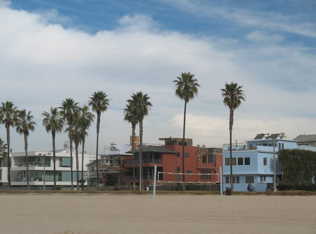 home facing beach in Venice California