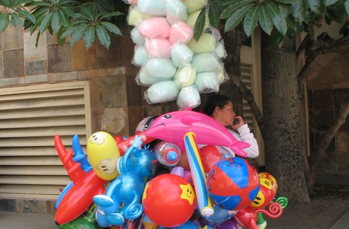 BAlloon seller at Chinese New Year Parade