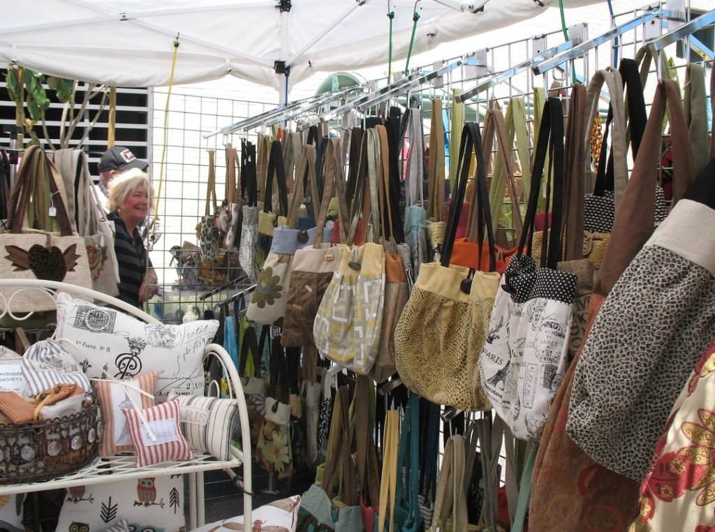 handbags at Toluca Lake art fair