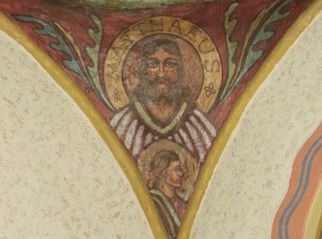 Native American painting of St. Luke
