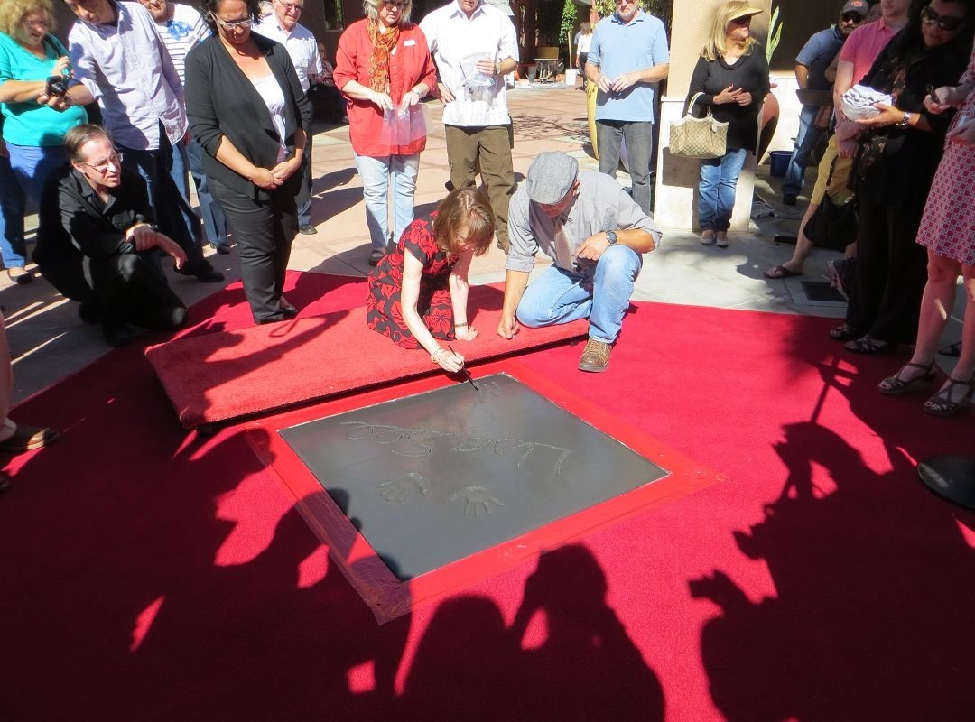 Author Lisa See signing Walk of Fame