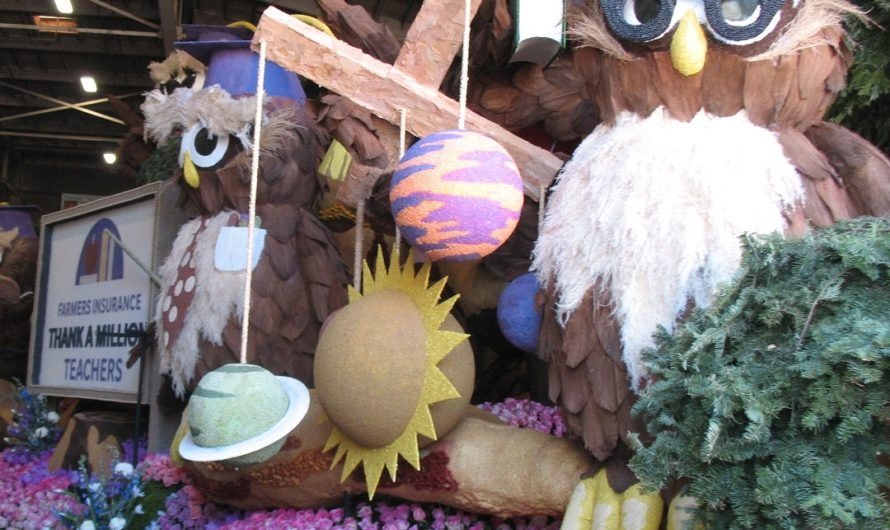 Sneak Peak at Lutheran Hour float for the Rose Parade in Pasadena