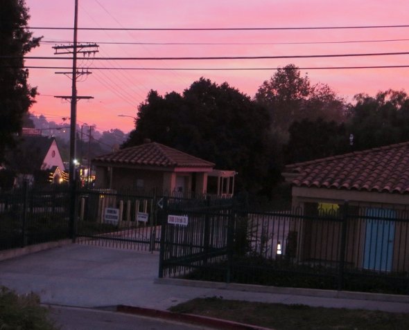 Coyotes yipping and a Winter Solstice sunset in Los Angeles
