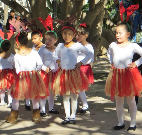 reindeer dancer Pershing Square Los Angeles