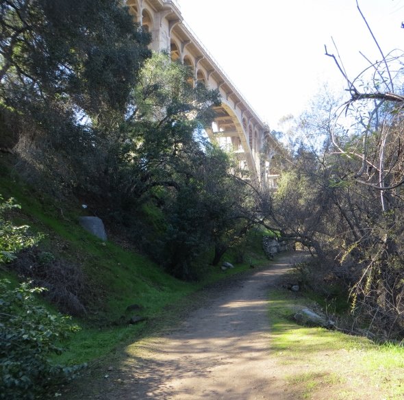 path by Colorado Street bridge
