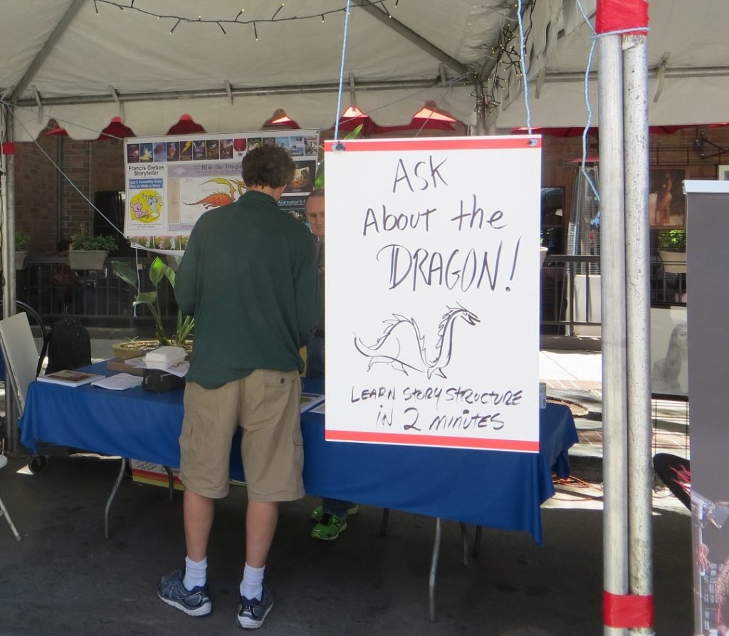 Ask about the Dragon sign animation booth Burbank 2015