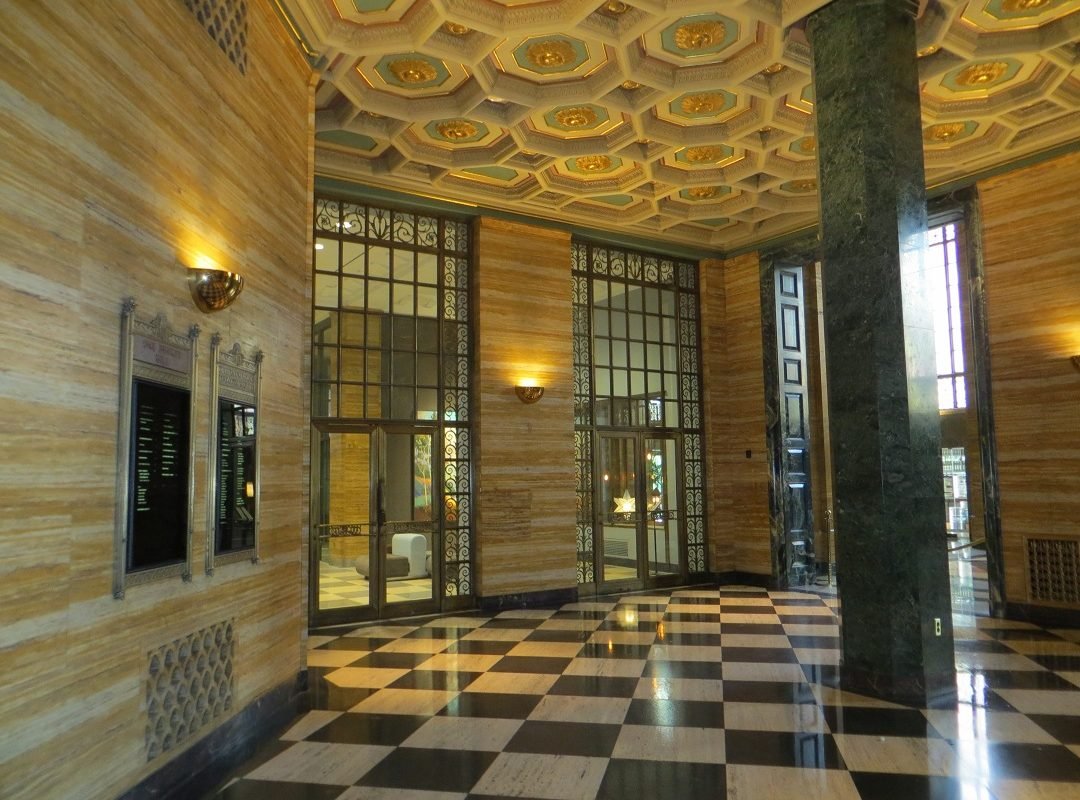 entrance One Bunker Hill building downtown Los Angeles