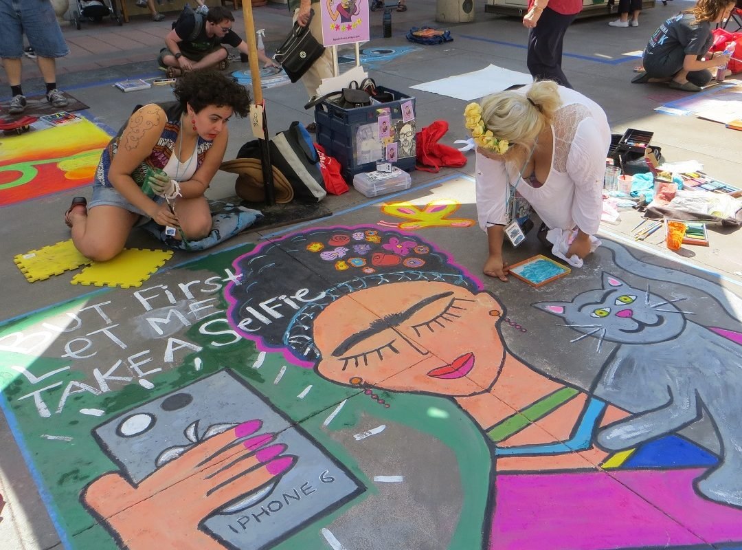 chalk art Pasadena 2015