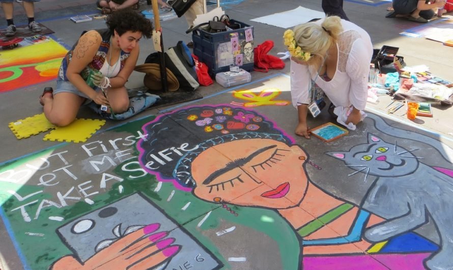 See photos of the Pasadena Chalk Art Festival 2015