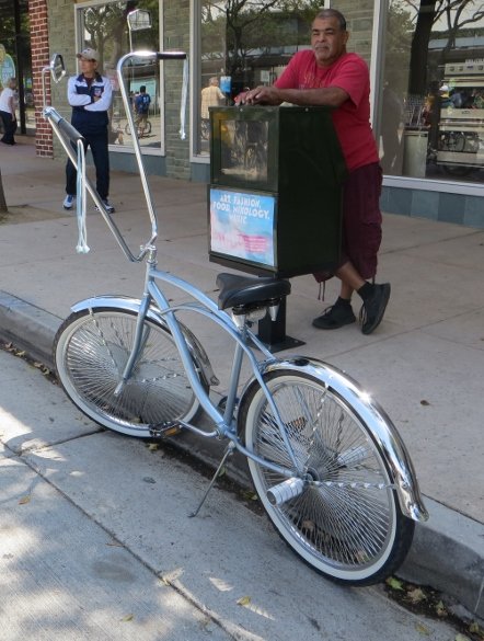 chromed bike