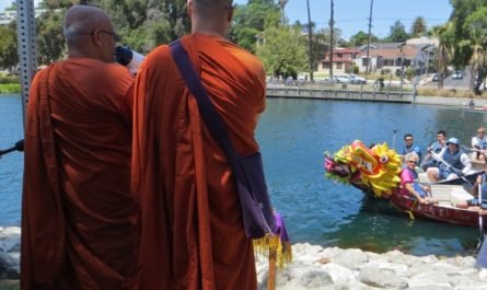 Blessing the dragon boats