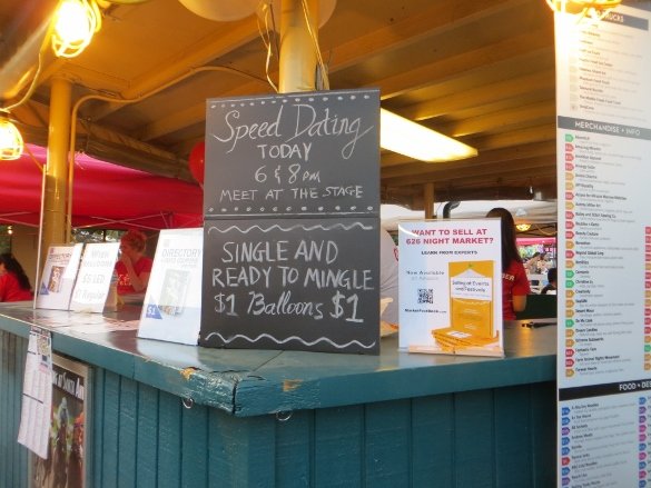 Speed dating at Night Market