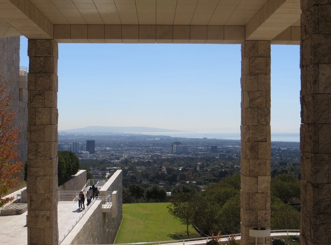 Pacific ocean view from Getty Center