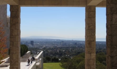 Pacific ocean view from Getty Center