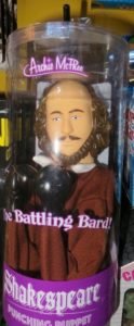 Shakespeare punching puppet
