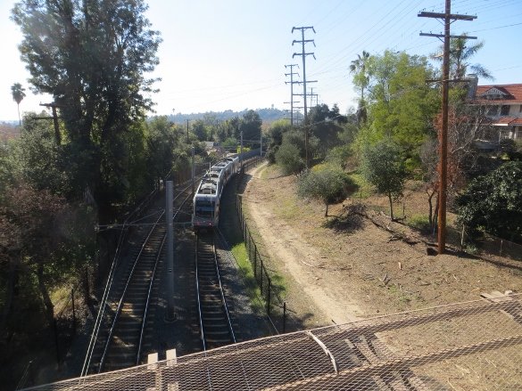 Metro Gold Line train in South Pasadena