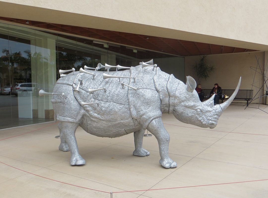 Made in Cuba Rhino sculpture MOLAA