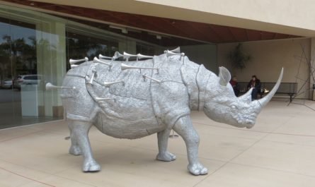 Made in Cuba Rhino sculpture MOLAA