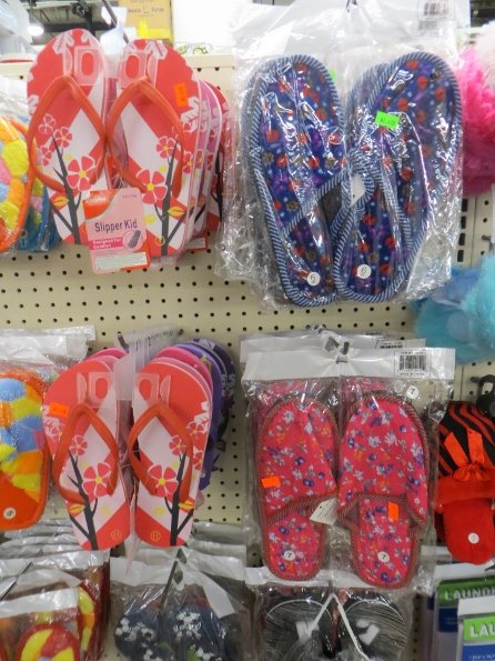 Flip flops at Discount Store
