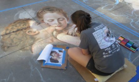 Chalk art in Pasadena