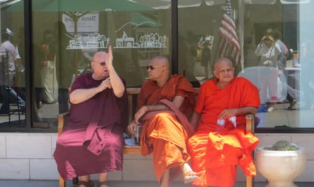 3 monks at Sri Lanka Festival Pasadena