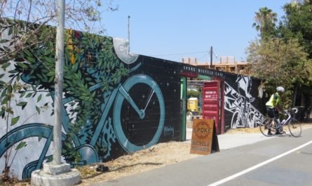 spoke bicycle cafe Los Angeles River