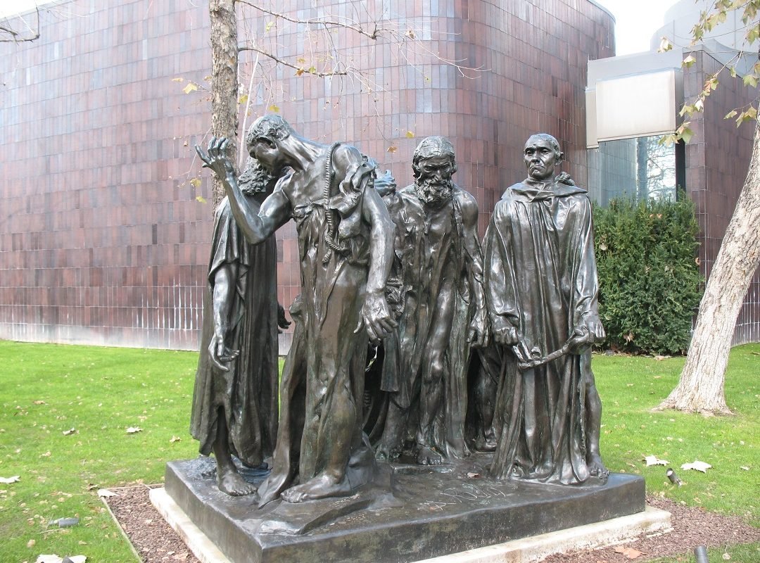 Rodin's Burghers of Calais sculpture