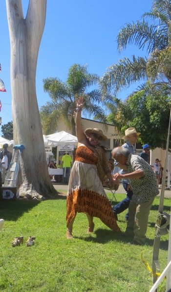 dancing at the drum festival