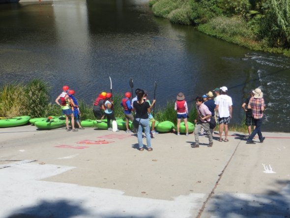 The Great L.A. River Race in kayaks was not so great.
