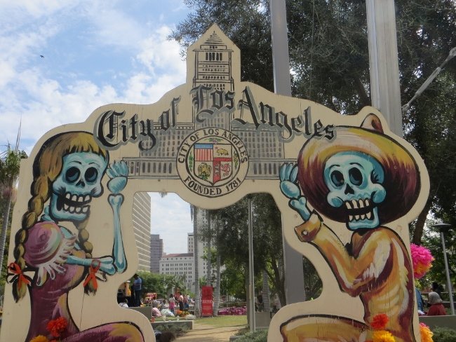 See Day of the Dead altars in Grand Park Los Angeles
