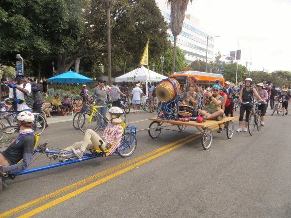 Weird, wacky, political and simply fun people at CicLAvia