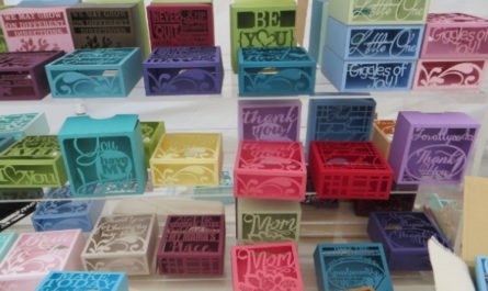 cut paper boxes Jackalope Fair 2016
