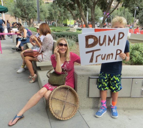 Signs of the times at the anti-Trump rally in #DTLA