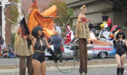 dancers in Doo Dah parade 2016