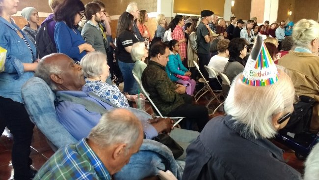 Bach birthday audience at Union Station