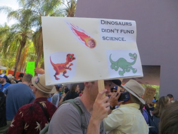 Tens of thousands at the March for Science L.A. and the signs were witty!