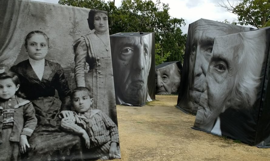 The Armenian genocide memorial in Glendale under cloudy skies