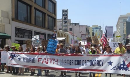 political rally Los Angeles 2017