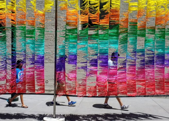 Art along Big Bang Theory Way in Pasadena