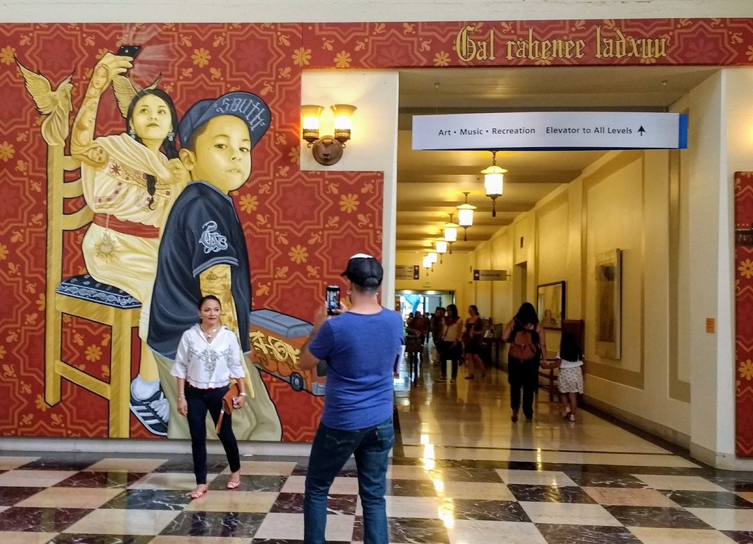 Oaxaca murals at L.A. Library Sept 2017